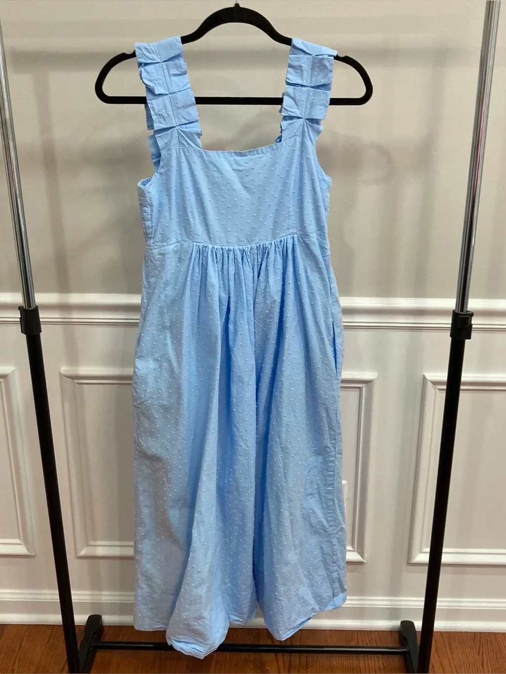 Lake Cotton Lolly Dress in Morning Blue XS - Picture 5 of 6